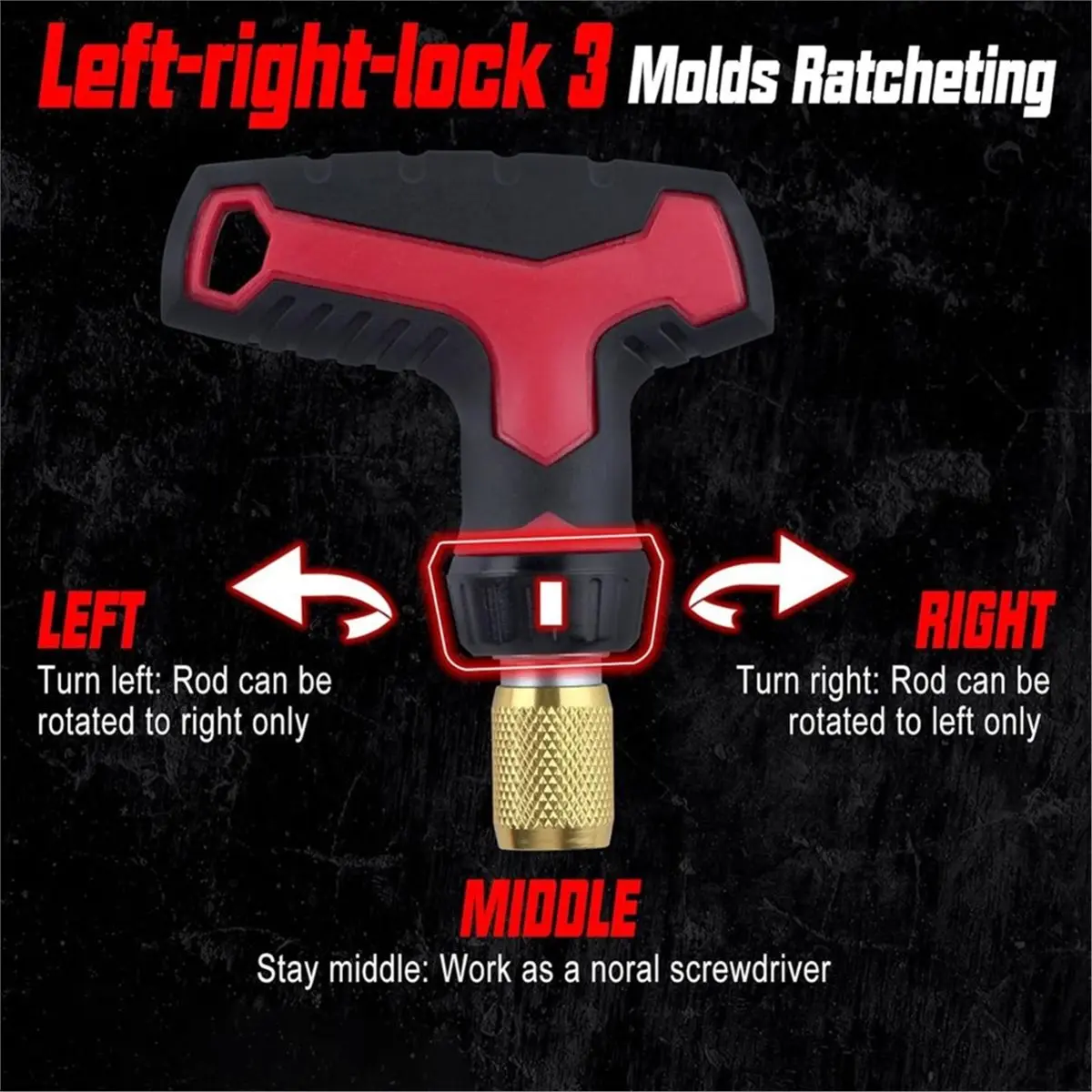 18-Piece T-Handle Ratchet Wrench & Screwdriver Set, Magnetic Multi-Bit Sockets, Adjustable Handle for Home & Garage