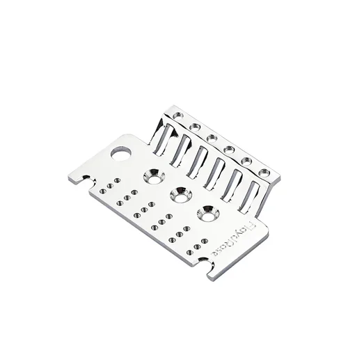 Imagen 1 del producto Guitarra eléctrica de aleación de alta calidad, piezas de repuesto de placa de puente trémolo de 6 cuerdas, piezas y accesorios de guitarra, negro/dorado/plata