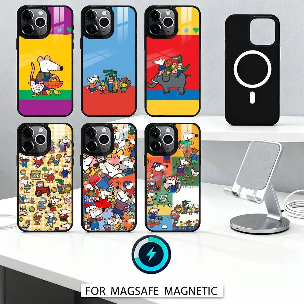 

Mouse Playful Universe Phone Case For iPhone17,16,15,14,13,12,Pro,Max,Magnetic For Magsafe Wireless Charging