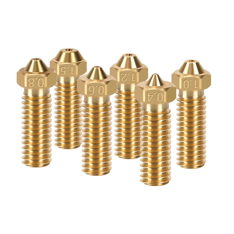 2/4pcs Volcano Nozzle Clone CHT High Flow Brass Nozzles 3D Printer Hotend CHT Volcano Nozzle For Anycubic Vyper Kobra Max Plus