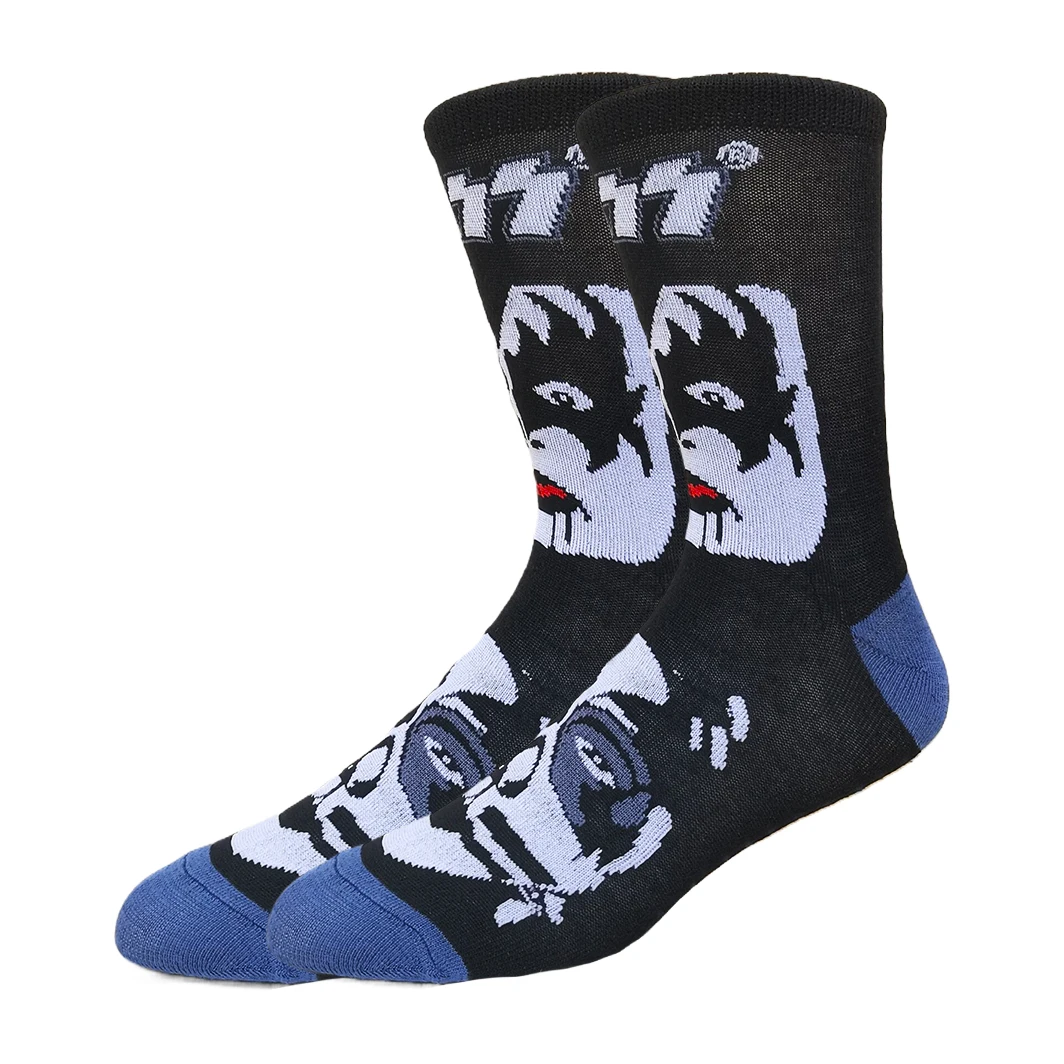 الرجال النساء الهيب هوب الشارع نمط الجوارب الكرتون أنيمي عيد الميلاد هالوين يطبع الجدة مضحك عارضة طاقم الجوارب #6