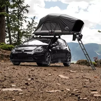 Wildland Aluminum Alloy Summer Field Game Roof Tent For SUV/Truck Tailgate-Double Layer Camouflage With Ladder
