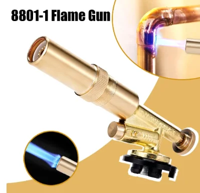 1Pc Portable Welding Torch Gas Burner Flame Gun blowers For Welding Equipment Cooking Solder butane Kitchen Torch Accessories