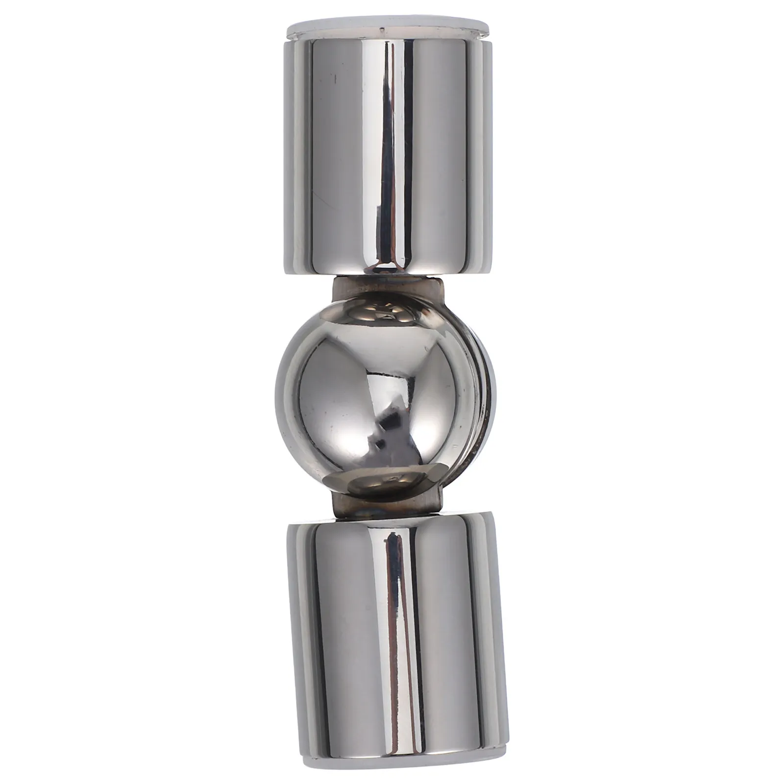 Hinged Connector for Curtain Rods Metal Tube Corner Fitting Adjustable Secure Fit for Glass Doors Living Room