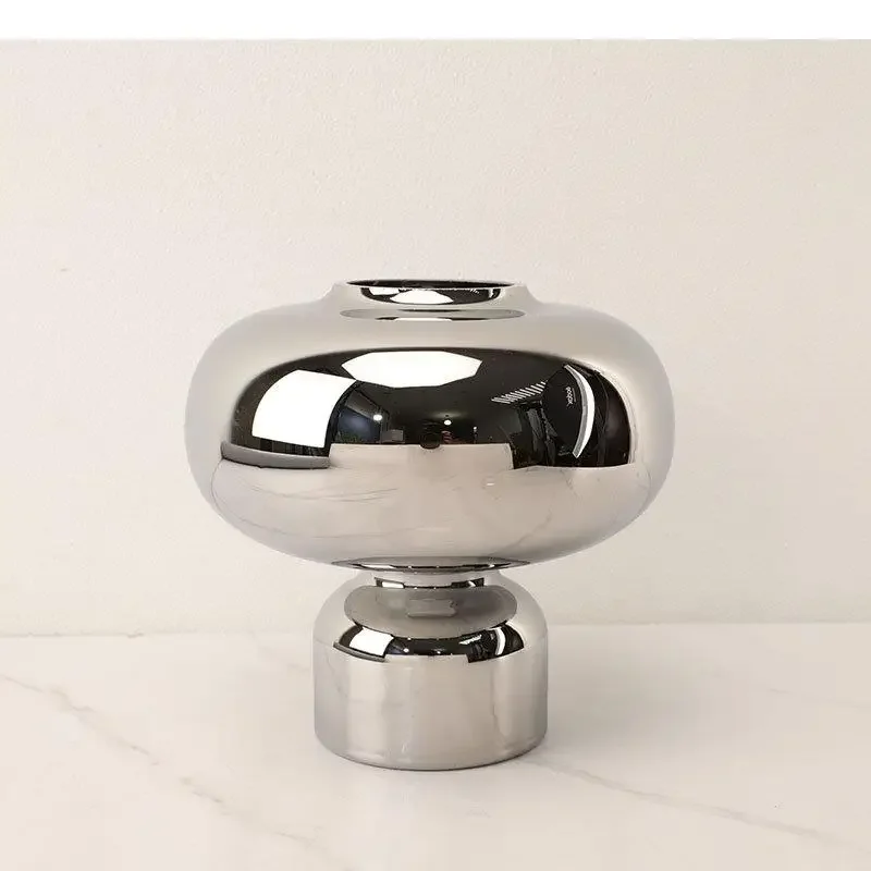 

#For Gourd Shape Ceramic Vase Flower Pots Desk Decoration Artificial Flowers Decorative Floral Vases Modern Home Decor&