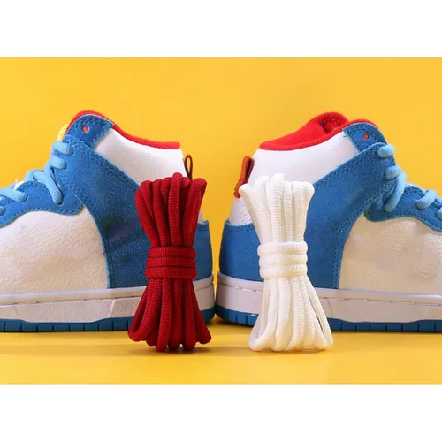 Imagen 2 del producto 1 par nuevo Dunk Sb cordones clásicos ovalados de poliéster grueso AF1AJ cordones de zapatos zapatos de baloncesto deporte encaje cuerda accesorios de zapatos