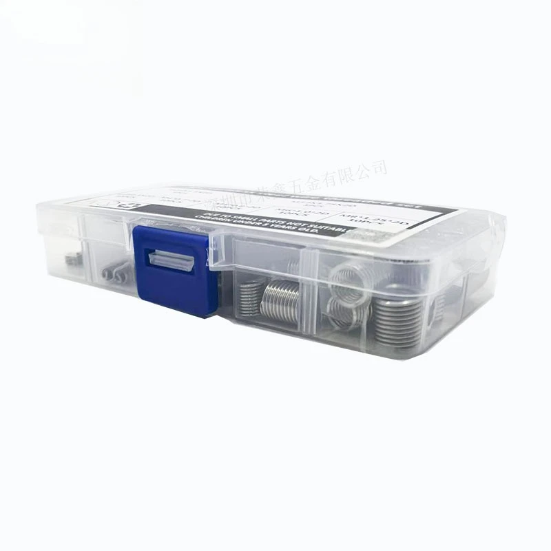 60Pcs SS304 Stainless Steel Thread Repair Inserts, Wire Threaded Sleeves Helicoil Kit M3-M12 Boxed Set
