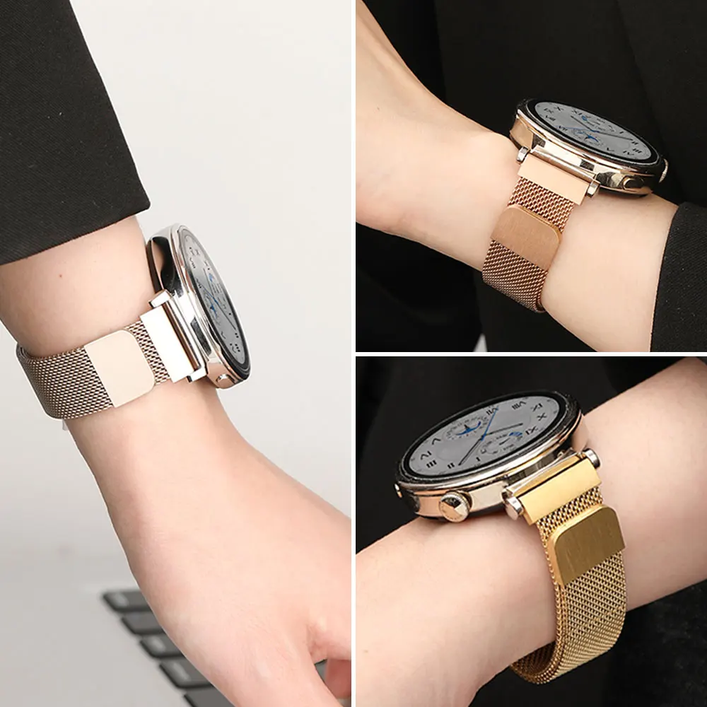 Milanese Loop Band For Huawei Watch GT 4 41mm 46mm Metal Bracelet Stainless Steel Strap For Huawei GT4 46mm 41 Correa Watchband