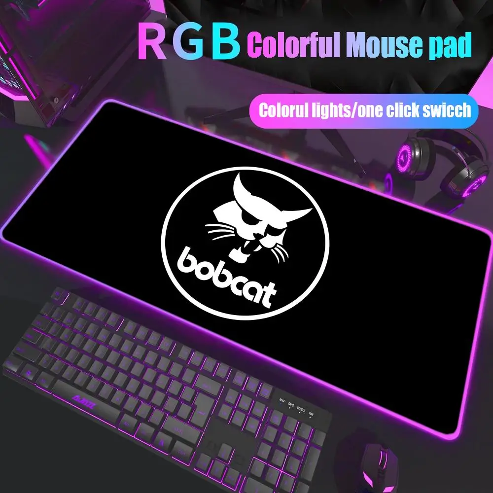 

Fashion Bobcat Skid Steer Loader Mouse Pad Rgb Desk Mat Back Light Led Mousepad Setup Gaming Deskmat Big Mousepad Backlight