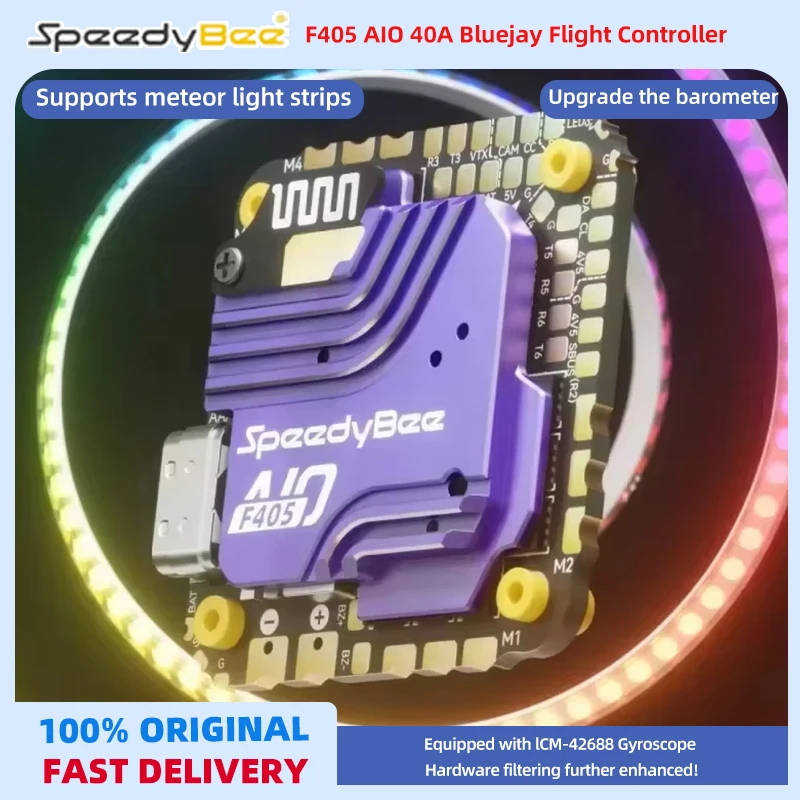 

SpeedyBee F405 AIO Flight Controller FC 40A ESC ICM-42688P Gyro 3-6S Lipo For RC FPV Quadcopter Drone O3 Air Unit/Link/Vista