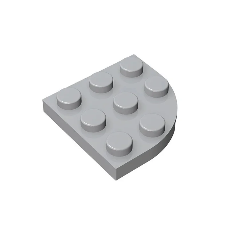 50 Stück Moc 30357 Runde Eckplatte 3x3 für Bausteine Teile DIY Lehrreiches Technik-Zubehör Geschenk Lehrreiches Spielzeug – Detail 15