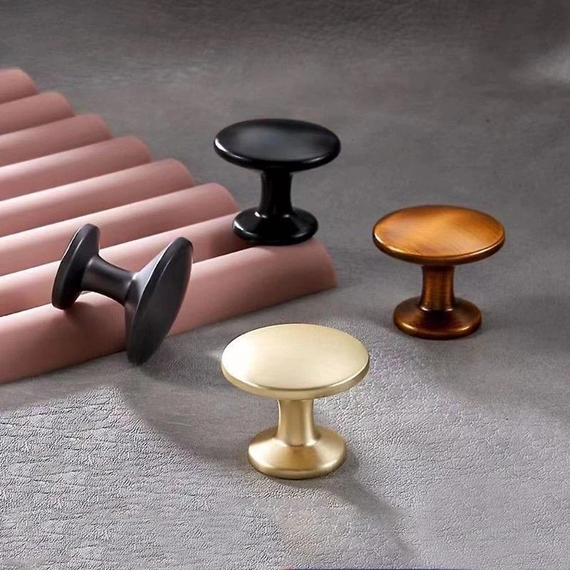 Wardrobe, cabinet, shoe cabinet, TV cabinet, small handle, simple zinc alloy solid electroplated button,single hole small handle