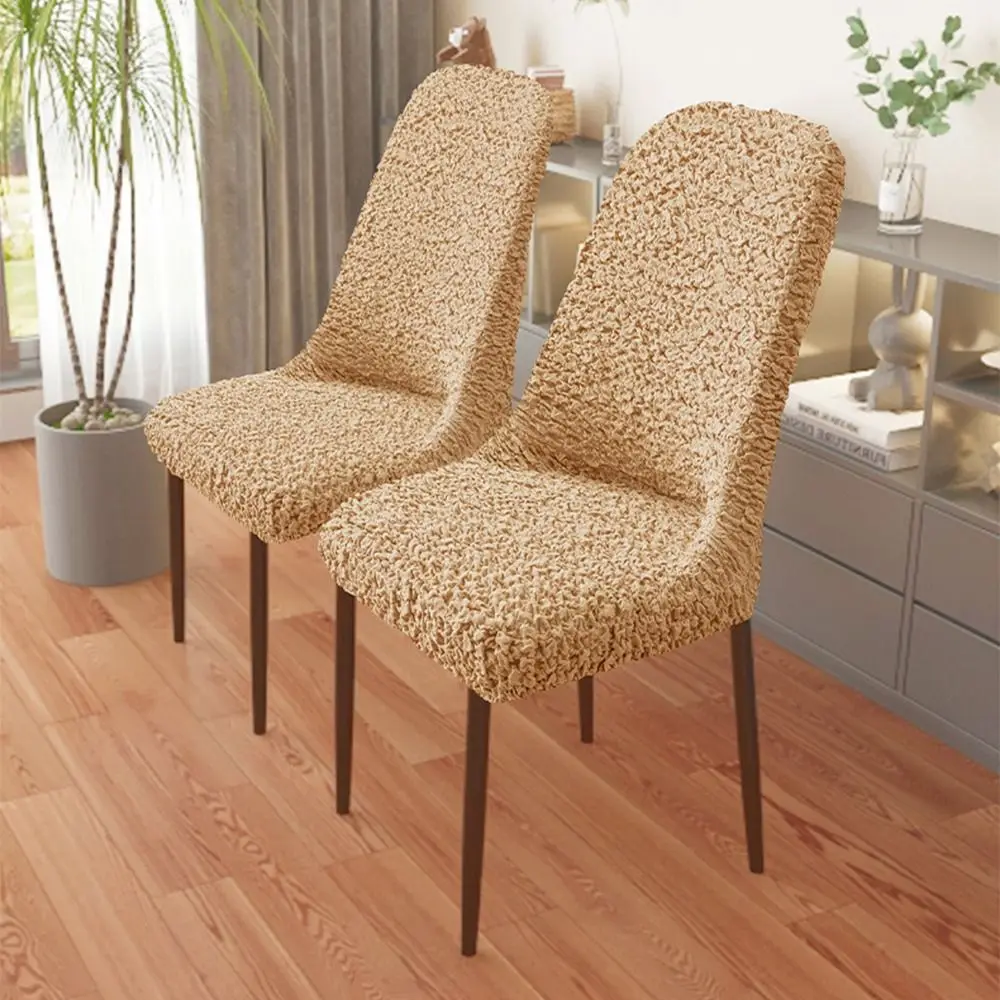

Stretchable Elastic Chair Cover Wrinkled Fabric Anti-Slip Chair Seat Cover Breathable Pet-Resistant 40-55cm,40-53cm Kitchen