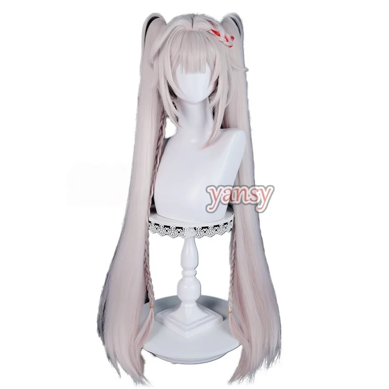 Yansywig Synthetic Hair Sparkle Cosplay Wigs Honkai: Star Rail Sparkle 98cm Long Straight Light Pink Ponytail Wig Heat Resistant