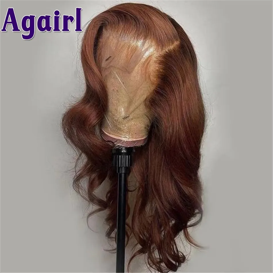 Wig Swisslace Lacefront earth tones brown 5X5 has 5x5 Hd Lace Closure Brown Wig with Blonde Highlights Bone  main image 4