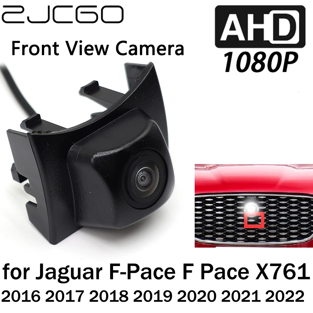 ZJCGO Front View LOGO Parking Camera AHD 1080P Night Vision for Jaguar F-Pace F Pace X761 2016 2017 2018 2019 2020 2021 2022