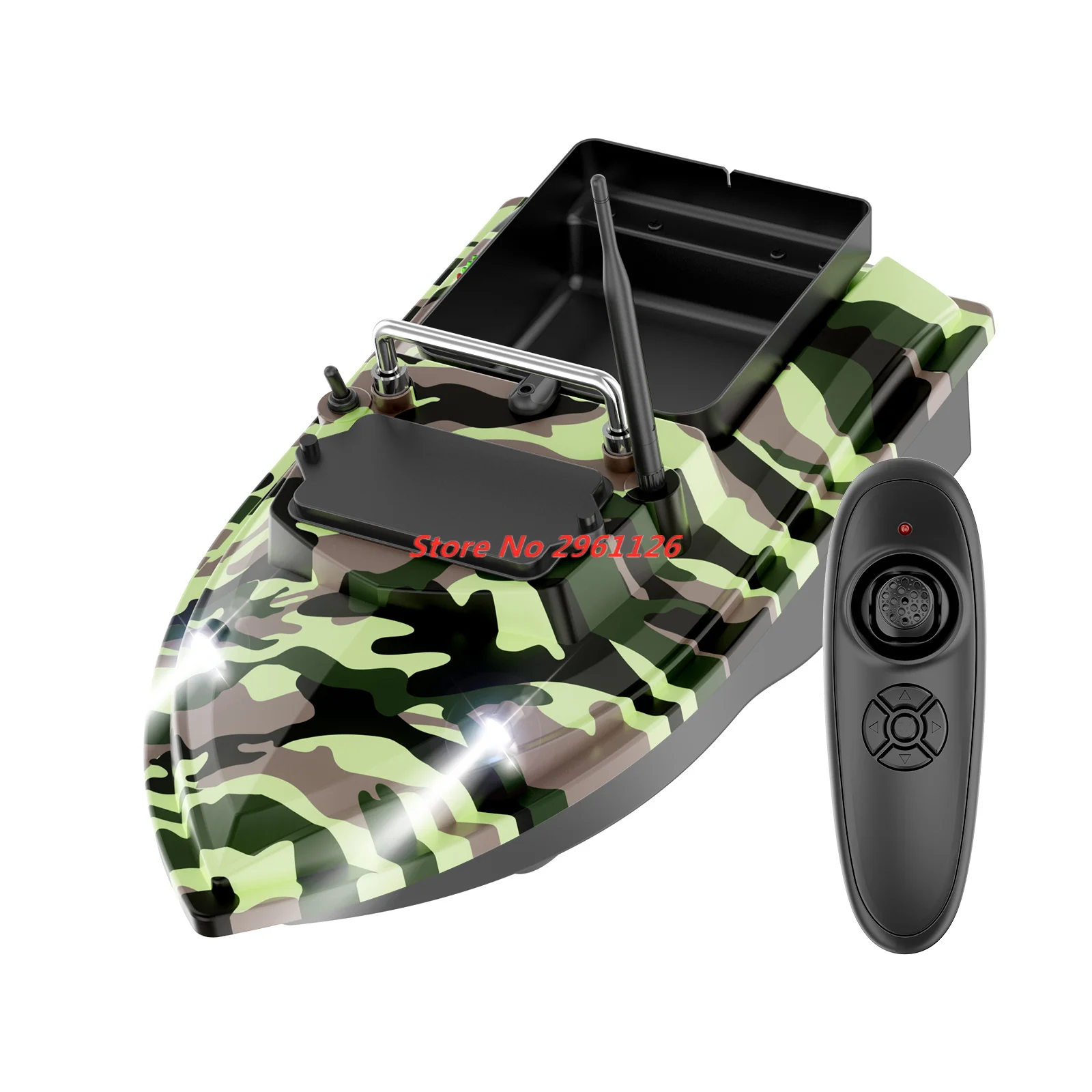 Double Battery Power 500M 2KG Load RC Fishing Bait Boat Dual Motor Fish FinderAutomatic Cruise/Route Correction RC Nesting Boat