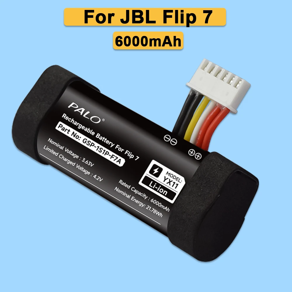 PALO Original GSP 1S1P-F7A Wireless Bluetooth Speaker Batteries 6000mAh Lithium Battery For JBL Flip 7 Flip7 Portable Speaker