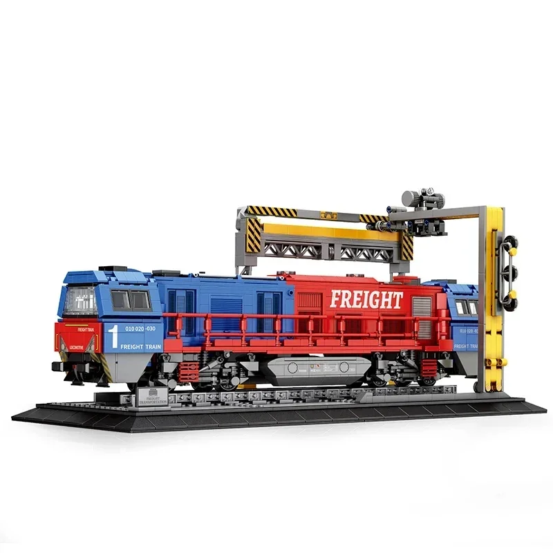 1980PCS G200 Passenger Train Building Blocks City Transport Train Model Bricks Adult Desktop Decoration Kids DIY Toys Idea Gifts