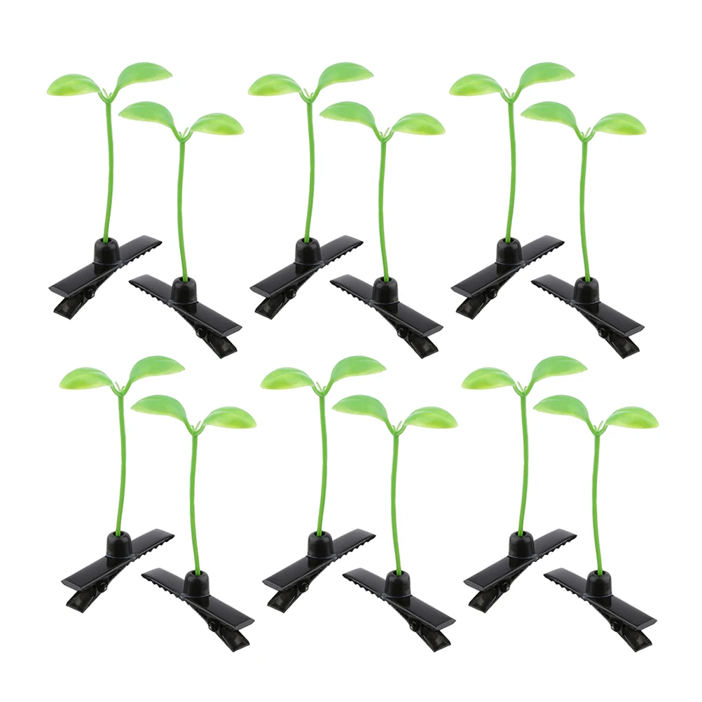 

80Pcs Mini Sprout Hair Clips Adorable Grass Hairpins for Daily Wear Party Outfit Decor Fun Hair Ornaments Sprout Clips