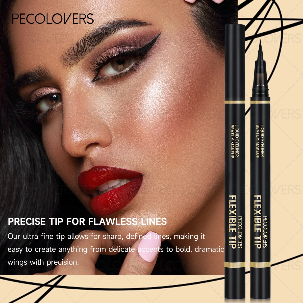 3PCS Ultrafine Liquid Eyeliner - Waterproof, Anti-fouling, Silky, Quick-drying, Durable, for Precise Eye Makeup Applications