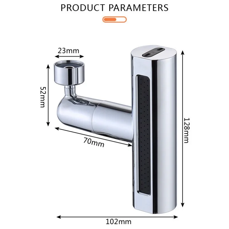 New 4 Modes Kitchen Faucet Waterfall Stream Sprayer Head Diffuser Water Saving Nozzle Mixers Faucet Connector Tap Accessories