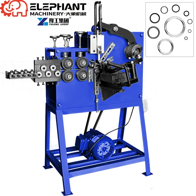 Multi Function Hydraulic Wire Ring Making Machine CNC Controlled Steel Iron Wire Circle Machine