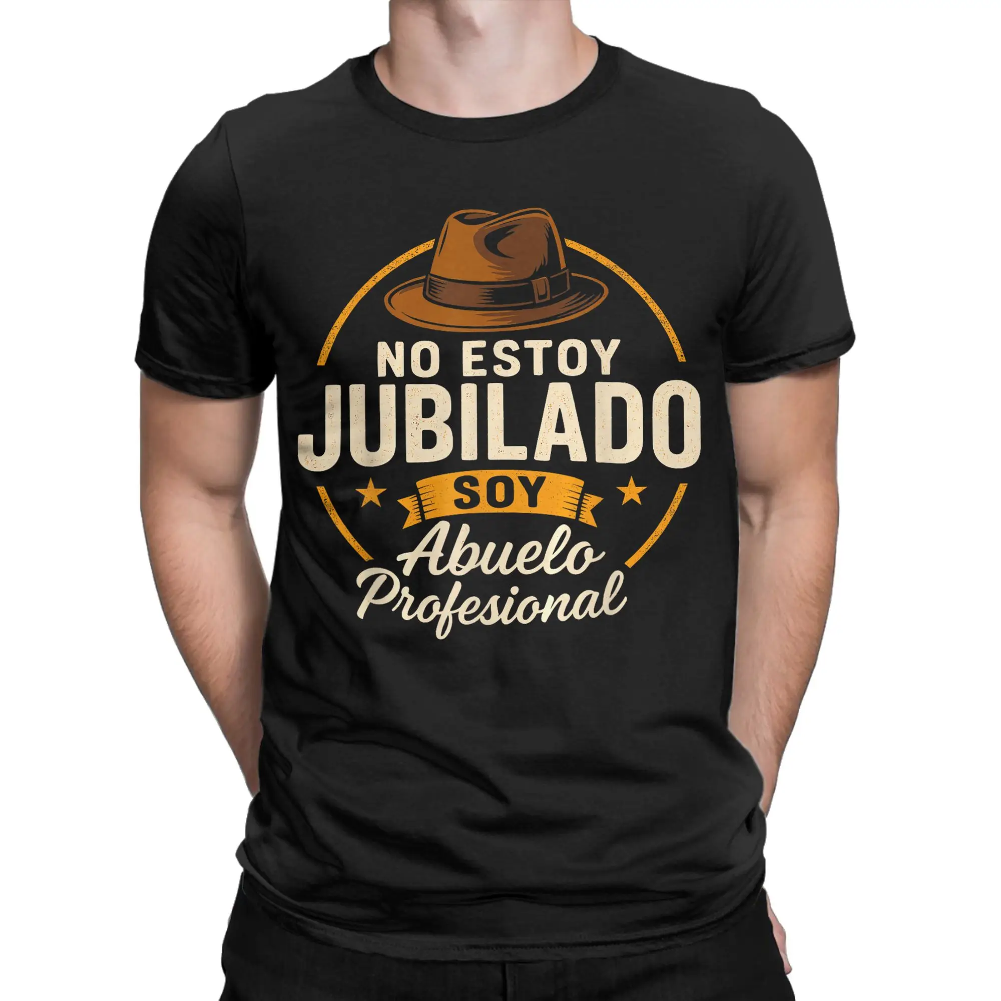 Men Women Graphic Printed No Estoy Jubilado Soy Abuelo Profesional  T Shirt Tee 100% Cotton  T-shirts Clothes
