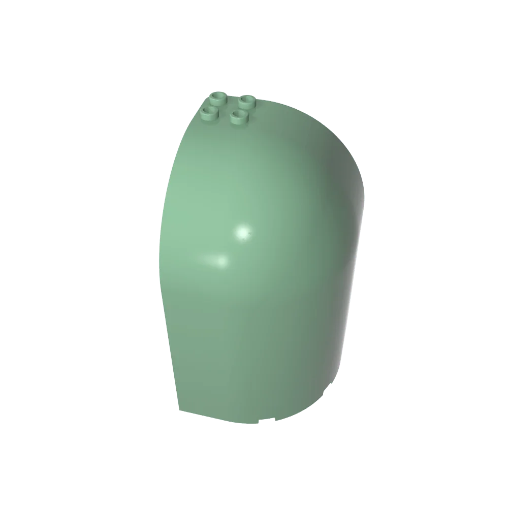 

Панель для конструктора, 6x6x9, выпуклая угловая панель с изогнутым верхом, совместимая с конструкторами lego 6002