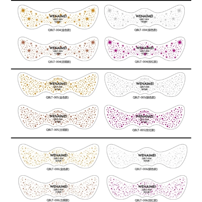 652F twarz makijaż makijaż plamki brokatki piegi twarzy wytatuowane akcesoria do makijażu