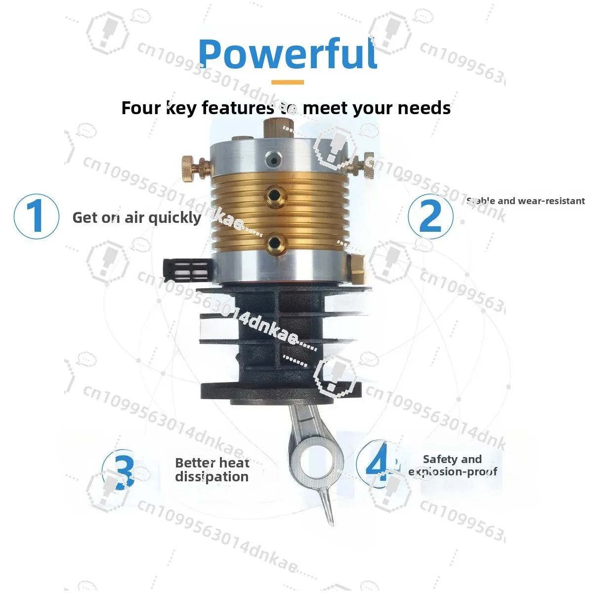 Single Cylinder Air Pump Universal Pump Head 30MPA High Pressure Air Pump Head Eighth Generation Standard Version
