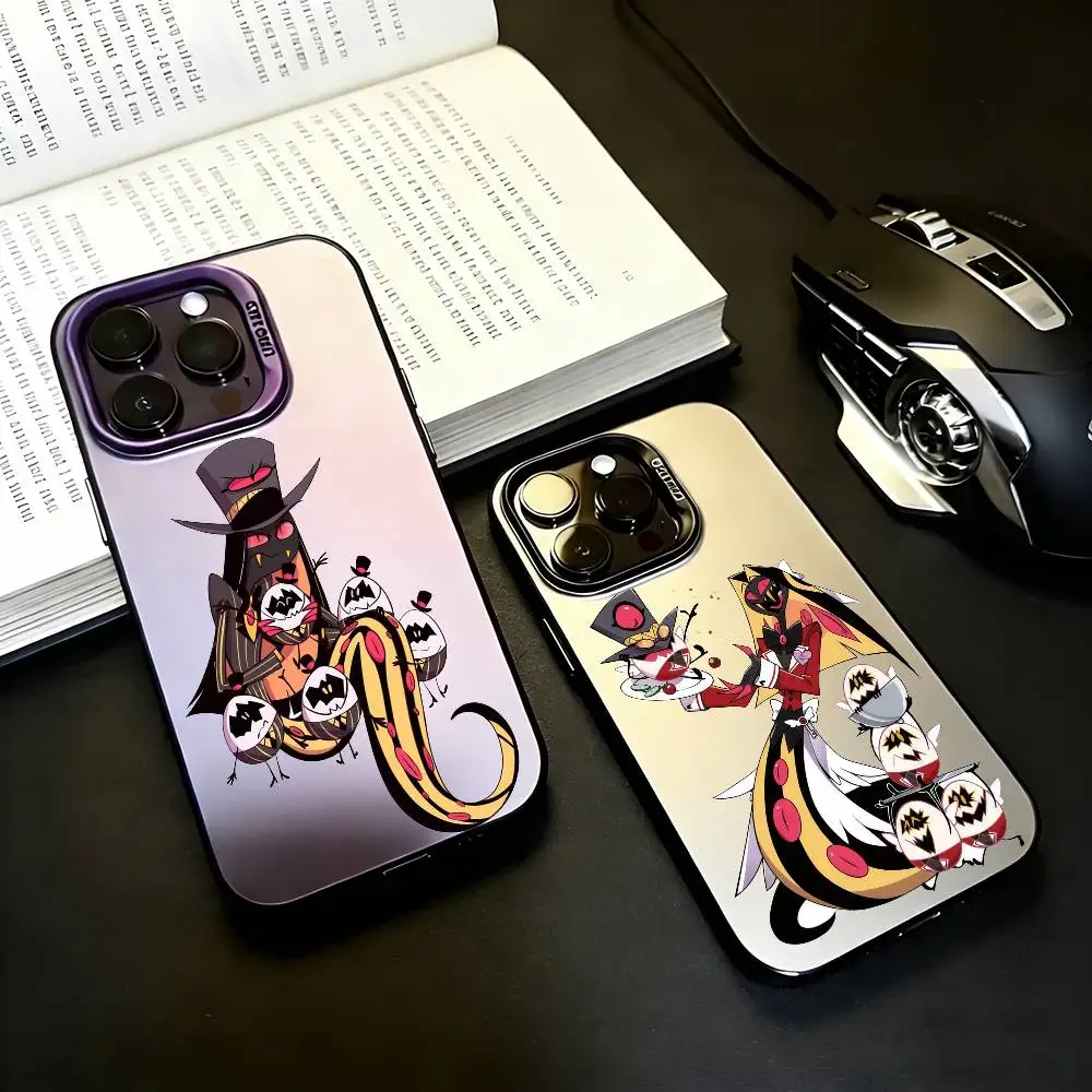 

Hazbin Hotel Sir Pentious Black Candy silver phone case Phone Case For iPhone17,16,15,14,13,12,11 Plus,Pro Max