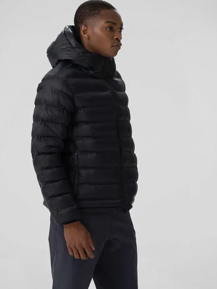 Men's and Women's Cold Proof Clothing Outdoor Hooded Cotton Jacket Laminated Italian High-end Autumn and Winter Mountain Style