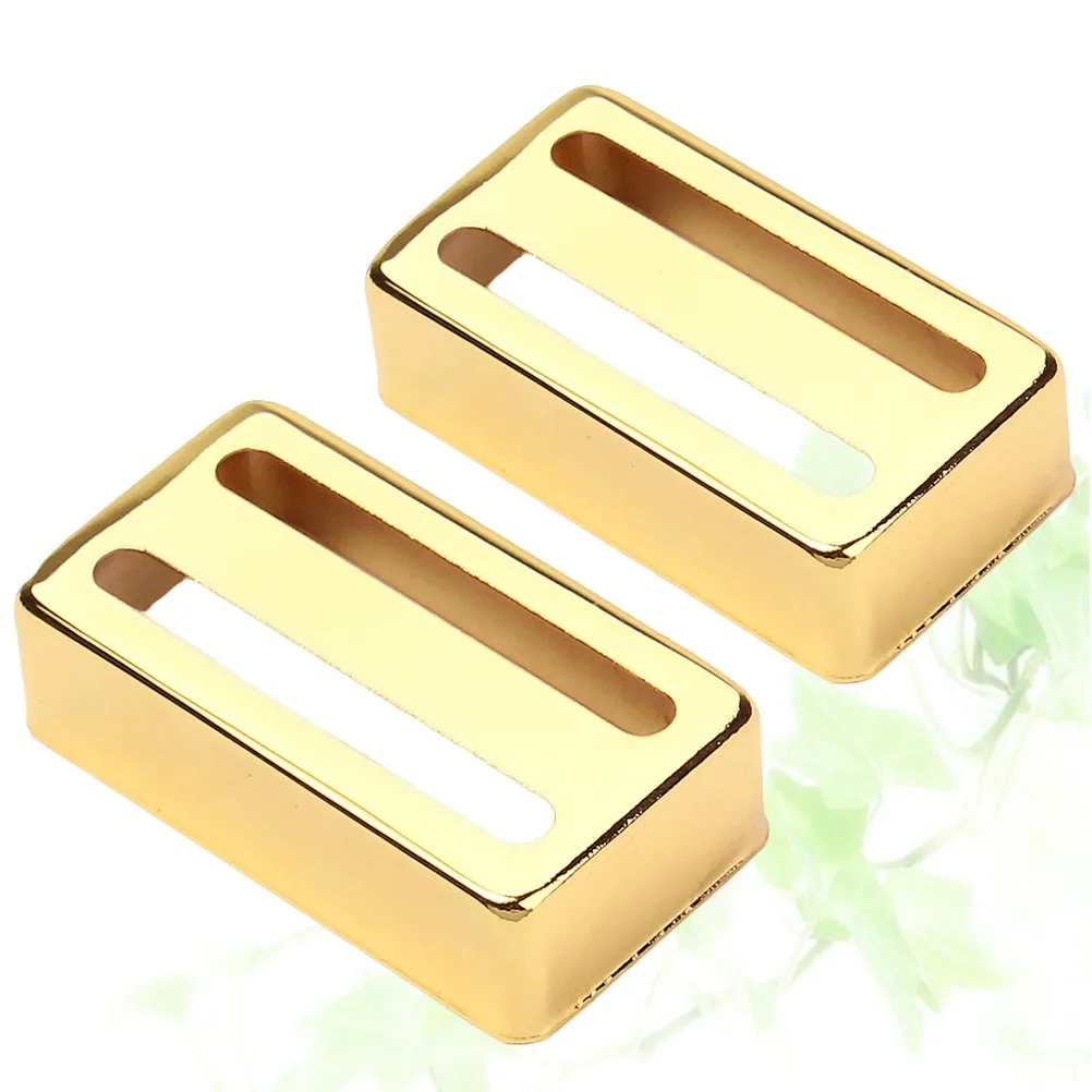 

2Pcs Dual Pickup Covers for Electric Guitar Golden Metal Replacement Set High Performance DIY Accessory Gb311 Lightweight