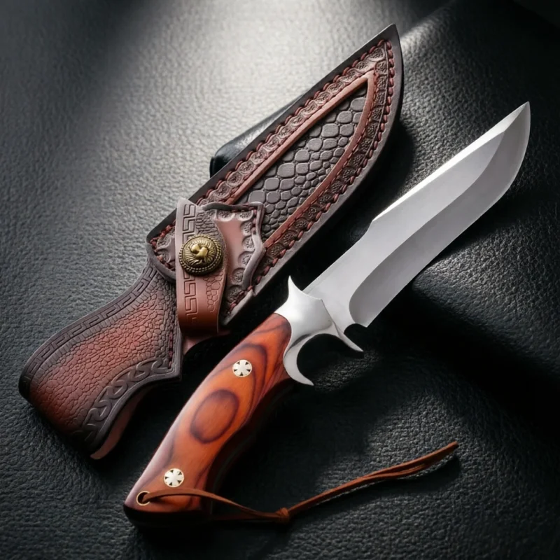 

M390 integrated steel high hardness, sharp and durable outdoor camping straight knife, kitchen knife