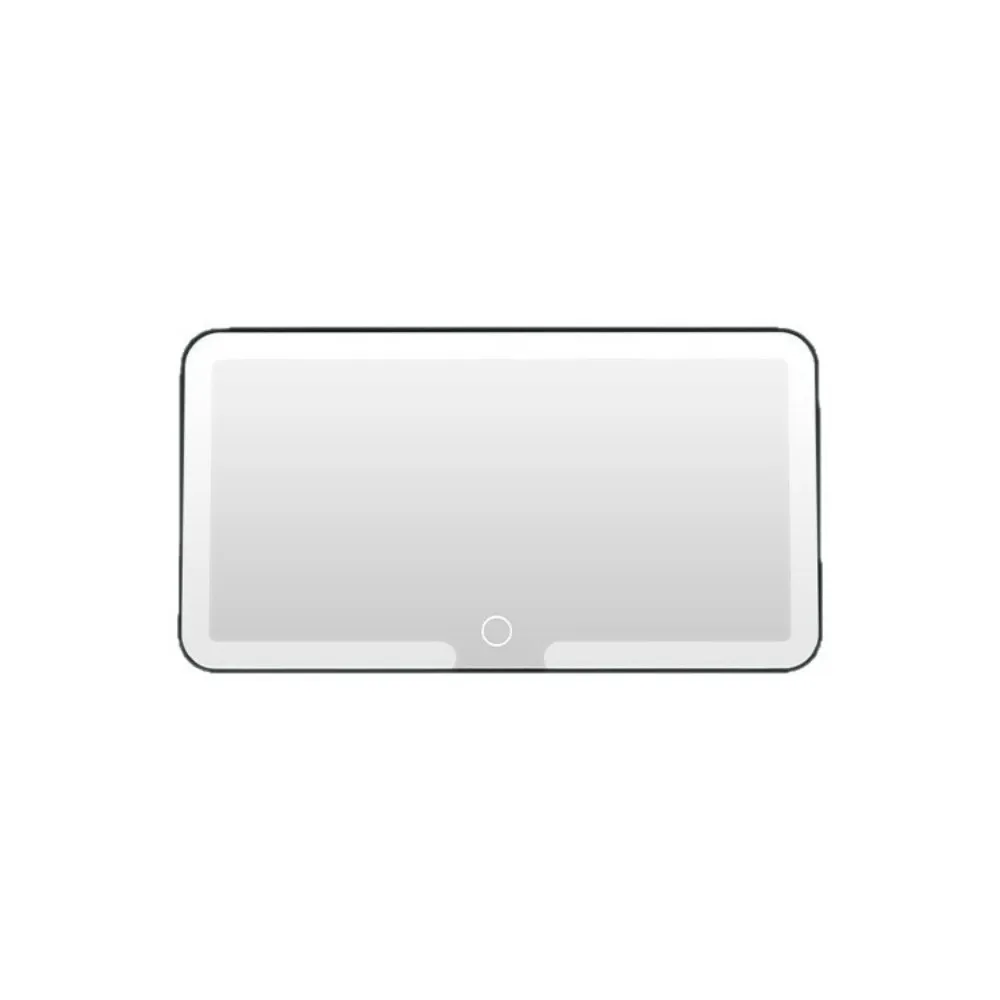 HD LED Car Makeup Mirror Rechargeable Car Visor Mount Makeup Mirror Touch Control 3 Light Modes Fill Light Mirror