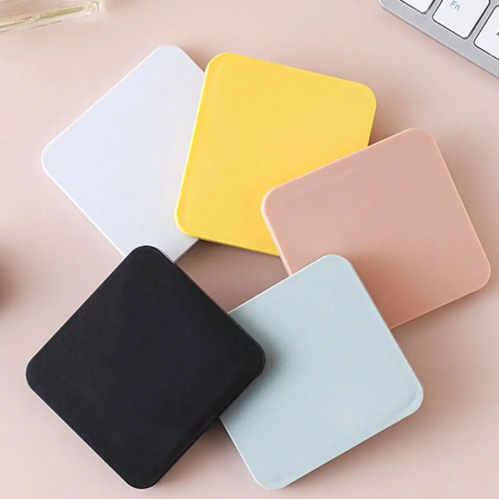 Mini-Handspiegel mit glatter Oberfläche, quadratisch, tragbarer Schminkspiegel, zusammenklappbar, niedlicher Taschenspiegel für Studenten