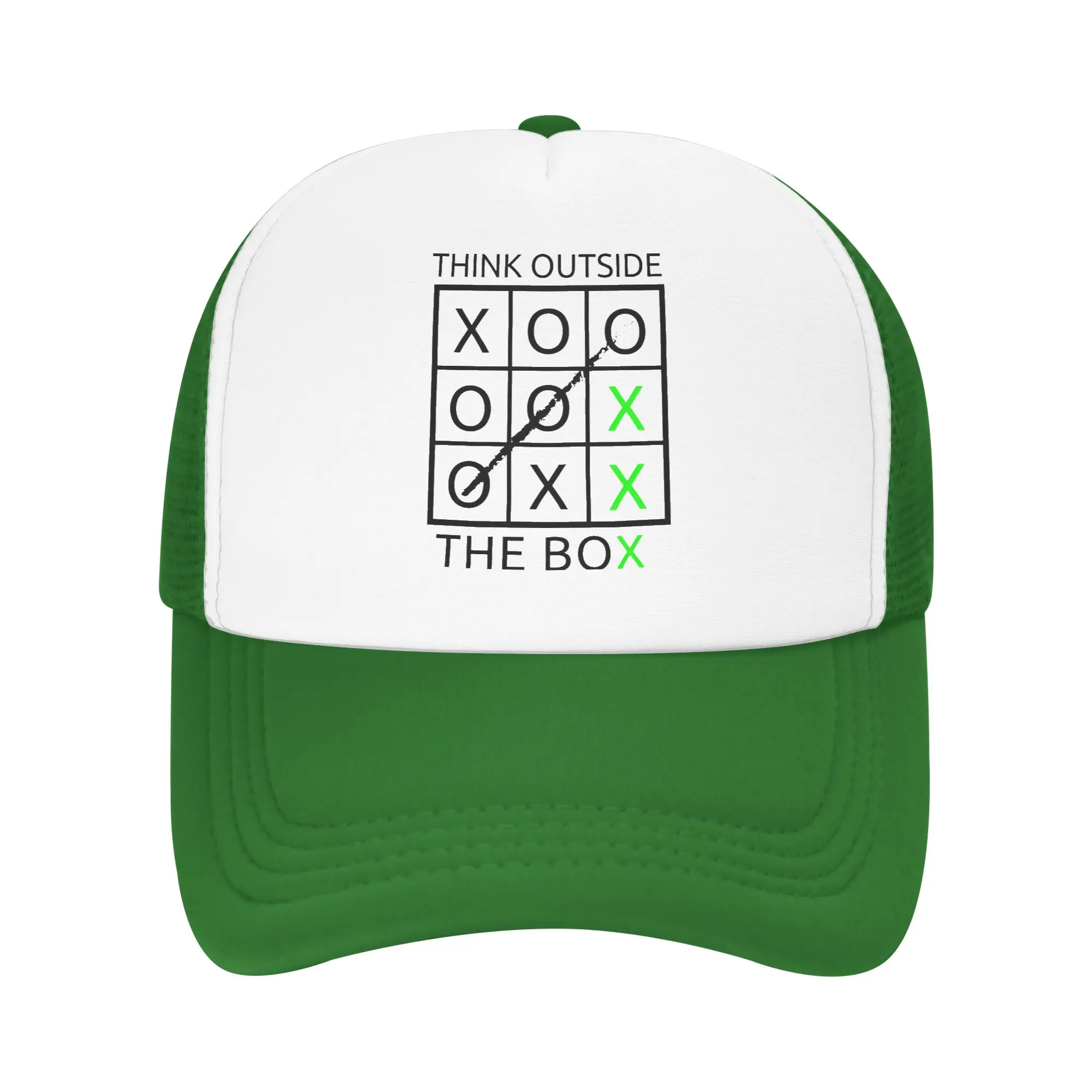 Think Outside The Box Mindset  Mesh Baseball Cap Adult Sun Hat  Dad Hat Breathable Snapback Caps Sun Caps Summer Trucker Cap
