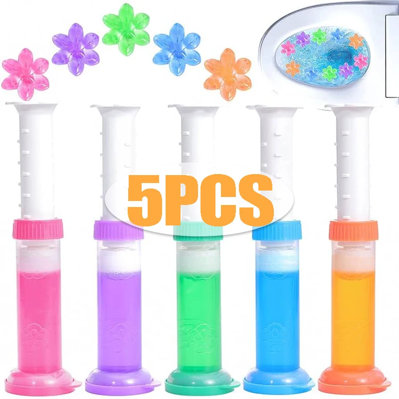 Gel higiénico, 1 unidad/12 unidades, sello de Gel para inodoro, 6 tipos de perfumes, limpiador de inodoro, Kit de sellos de Gel, ambientador, fragancia de flores