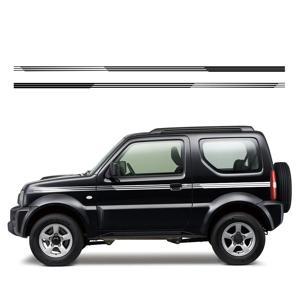 Car Door Side Stickers Auto Boby Stripe Decal Kit For SUZUKI JIMNY JB64W JB74W Waterproof Vinyl Film Car Accessories Exterior