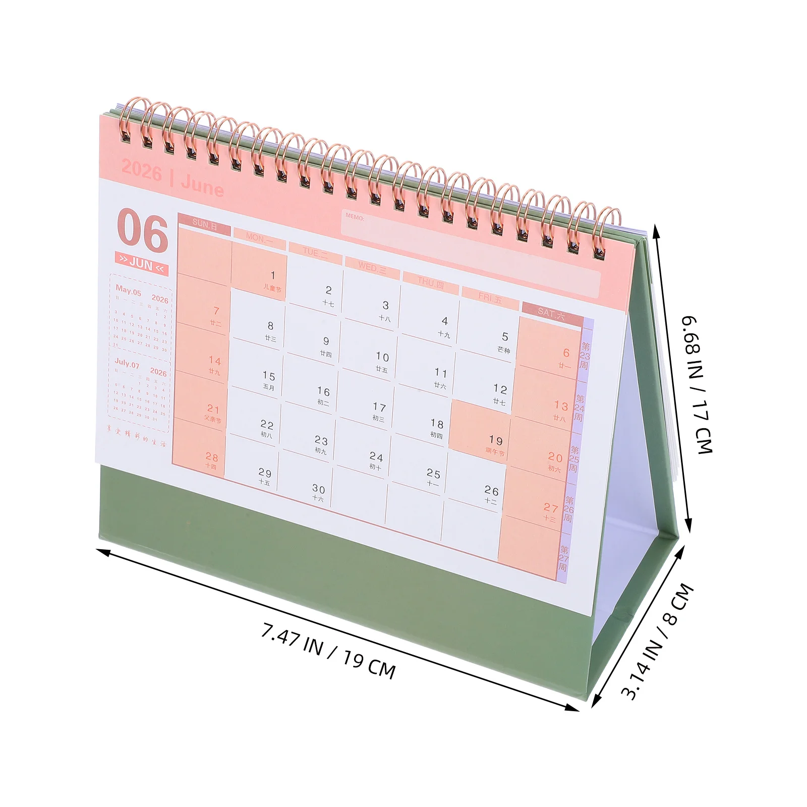 2026 Desk Calendar Small Compact Minimalist Foldable Stand Up Planner for Office Home Monthly Planning Monthly Planner Desktop