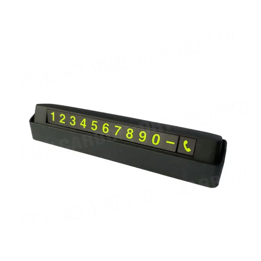 Car Styling Temporary Parking Card Phone Number Card Plate Telephone Number Car Park Stop Sticker Display Automobile Accessories