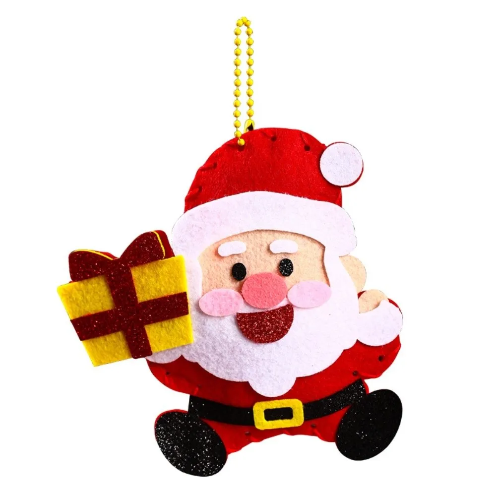 Santa Claus DIY Christmas Pendant Christmas Tree Christmas Stocking Xmas Non-Woven Charms Handmade Elk Christmas