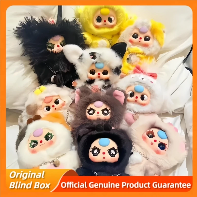 

Genuine Baby Three Cats And Dogs Series Blind Box Trendy Toys Vinyl Plush Bag Pendant Dolls Ornament Mystery Box Collection Toy