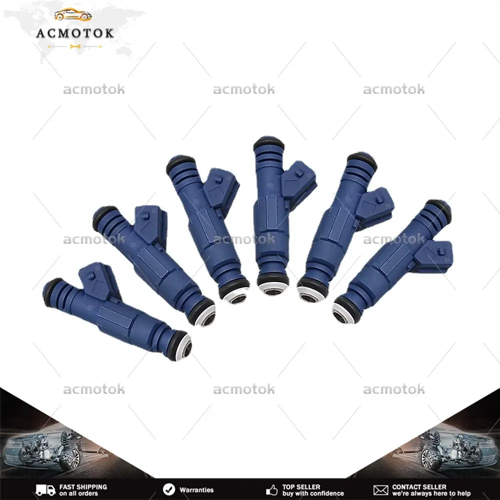 6PCS Fuel Injectors For Saab 9-5 Cadillac Catera Saab 900 9000 0280155712