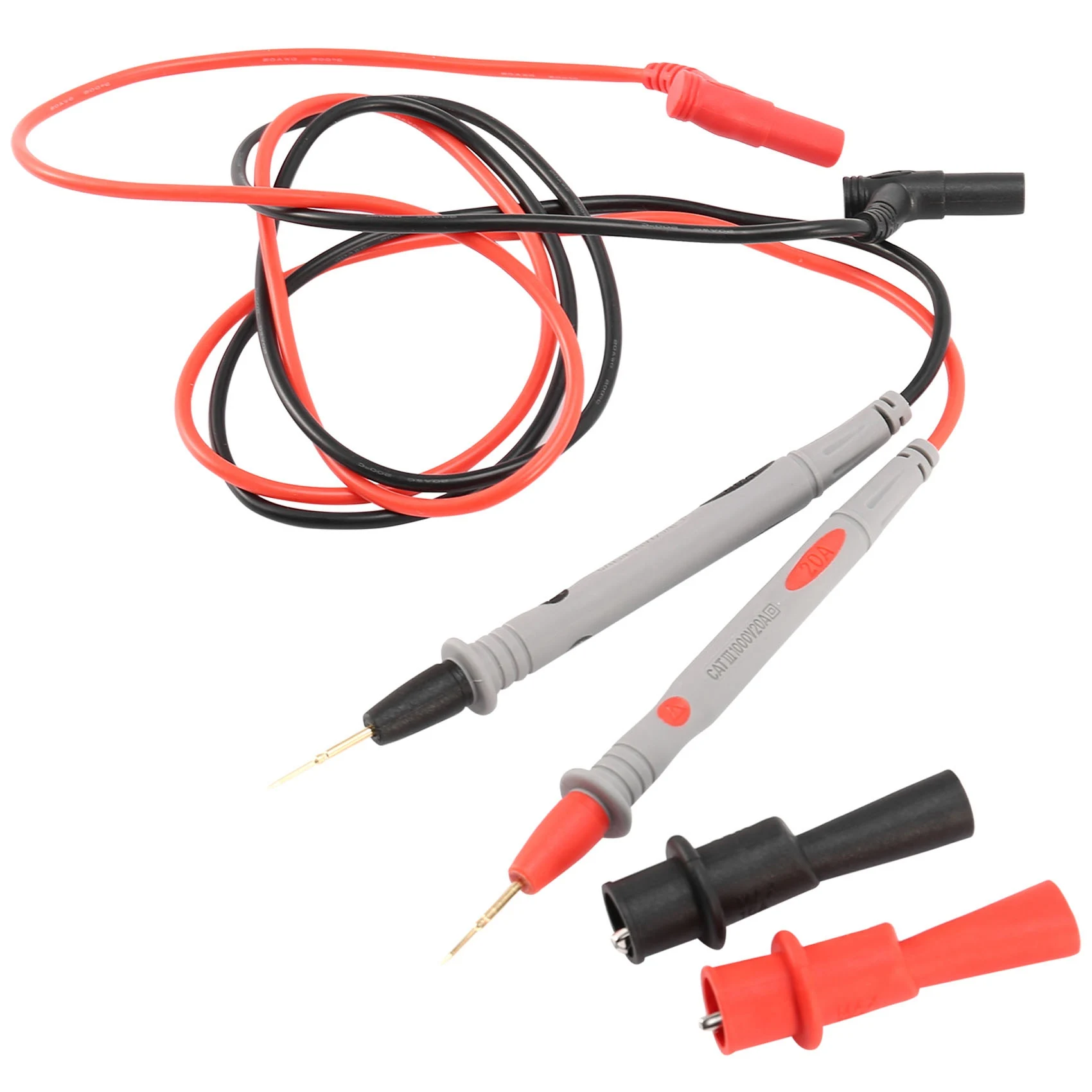 Juego de herramientas de cables de prueba para multímetro, pinza de cocodrilo multifuncional, Cable de prueba, sonda de prueba, multímetro, cable de prueba electrónico