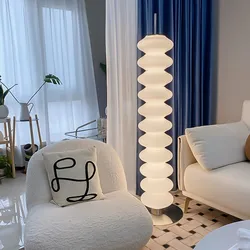 Creative LED Corner Floor Lamp Danish Designer Sugar Gourd Sanding Lamp For Living Room Bedroom Shop Nordic Bedside Floor Lamp