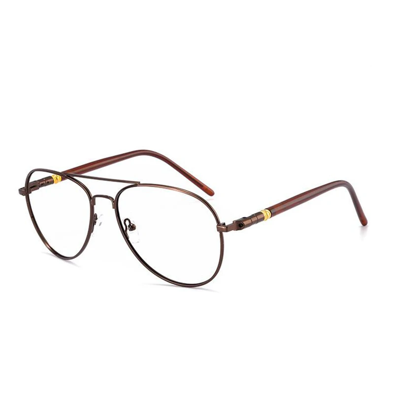 Outdoor Shade Sun Photochromic Pilot Myopia Glasses With Prescription Eyewear Men Oval Sunglasses Diopter 0 -0.5 -0.75 To -6.0