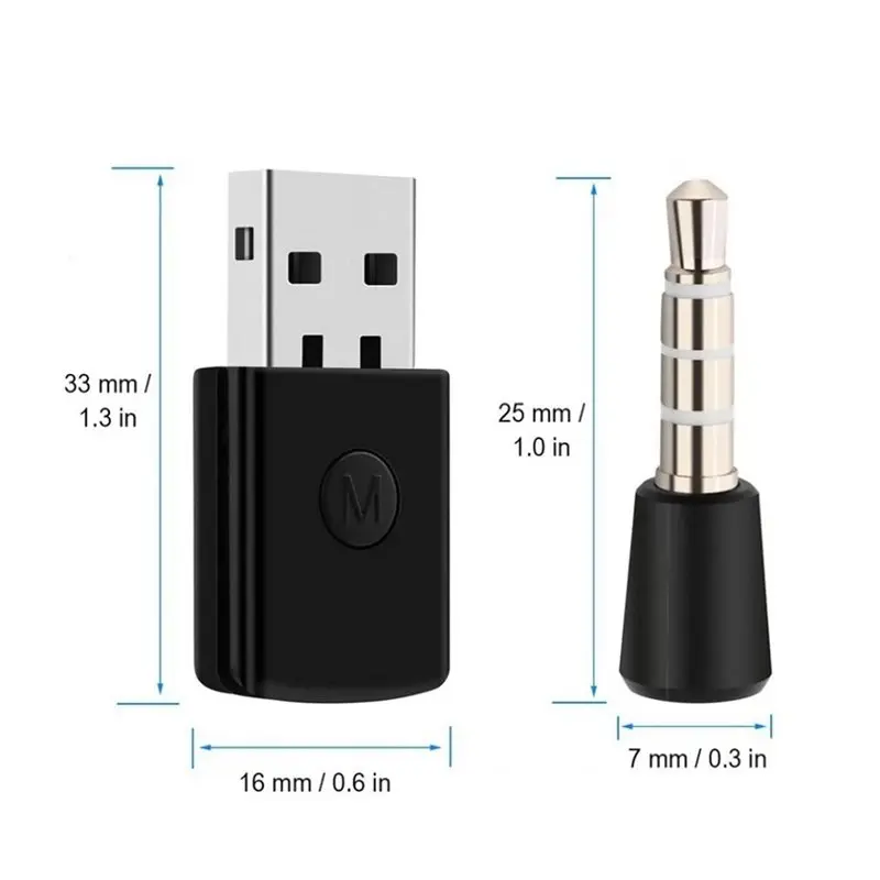 A31T Wireless for Gaming Headset Headphone Adapter Receiver for PS5 for PS4 PC, Bluetooth 5.0 USB Audio Transmitter