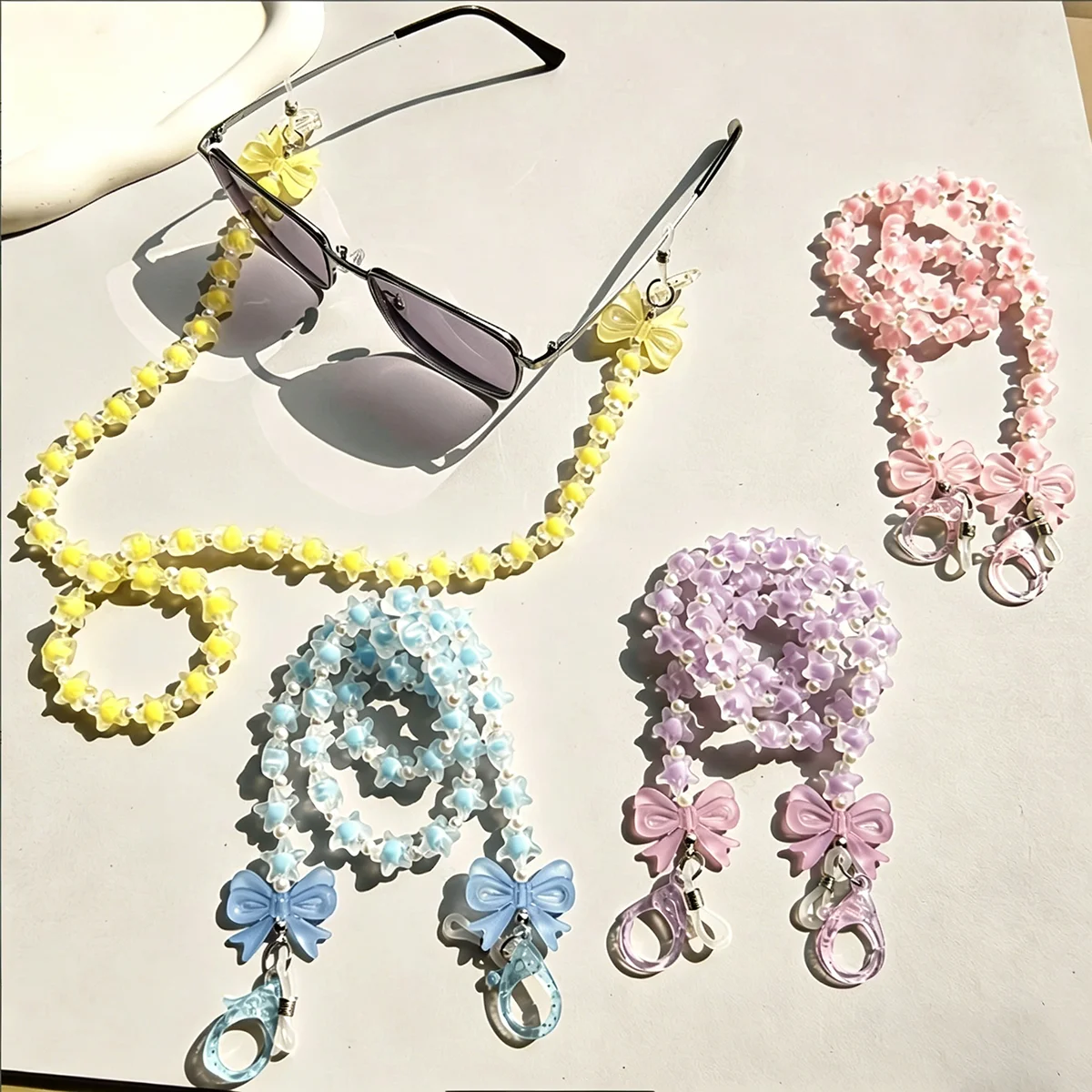 

Colorful short frosted glasses chain, women's neck hanging, anti slip hanging chain, multifunctional hanging chain, sunglasses h